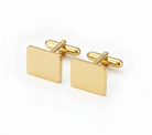 Gold Classic Rectangle Cufflinks - Ozman